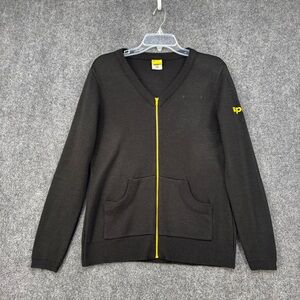 Spirit Airlines Black Full Zip Sweater Women’s Small Uniform